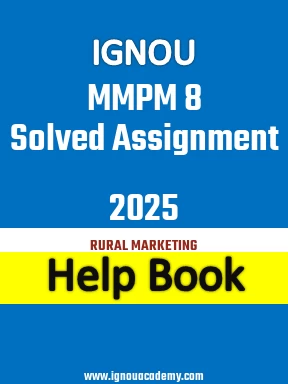 IGNOU MMPM 8 Solved Assignment 2025